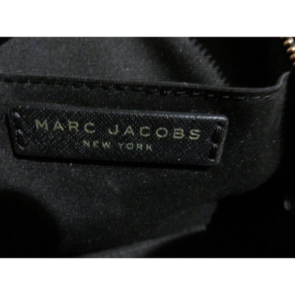 Marc Jacobs Black Playback Italian Saffiano Leather Crossbody Dome Saddle Bag - Picture 15 of 15